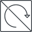 Thin, line, left, square, horizontal, mirror, arrow, prohibited, reload, refresh, undo, redo, undo-thin, restore icon