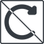 Thin, line, left, square, horizontal, mirror, prohibited, wait, load, update, reload, refresh, restore, change icon