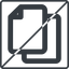 Thin, line, up, square, horizontal, mirror, large, prohibited, copy, copy-wide, files icon
