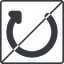 Thin, line, square, horizontal, mirror, prohibited, wait, load, update, reload, refresh, restore, change icon