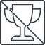 Thin, line, square, prohibited, cup, victory, winner, prize, win, match, trophy, game, tournament, cup-thin icon