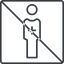 Thin, line, square, prohibited, nurse, medical, healthcare, health, male, medic, doctor, hospital, male-nurse, male-nurse-thin icon