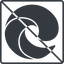 Thin, line, square, logo, brand, javascript, prohibited, html, browser, internet, microsoft, edge, microsoft-edge icon