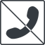 Thin, line, up, square, prohibited, phone, call, dial, number, phone-solid, telephone icon