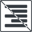 Thin, line, right, solid, square, prohibited, text, align, alignment, editor, right-align-solid, right-align, align-right icon