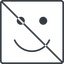Thin, line, square, prohibited, smiley, happy, emoji, smiley-happy-thin icon