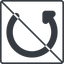 Thin, line, square, prohibited, wait, load, update, reload, refresh, restore, change icon