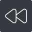 Thin, down, solid, square, video, play, forward, backward, mp3, player, pause, forward-thin icon