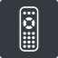 Thin, down, solid, square, remote, control, tv, television, remote-control, remote-control-thin icon