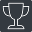 Thin, solid, square, horizontal, mirror, cup, victory, winner, prize, win, match, trophy, game, tournament, cup-thin icon