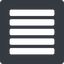 Thin, solid, square, menu, burger, text, align, alignment, editor, justify, justify-align, align-justify, justify-align-solid icon