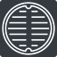 Thin, up, solid, square, manhole, sewer, sewer-manhole, metal, cover, manhole-thin icon