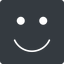 Thin, solid, square, smiley, happy, emoji, smiley-happy-thin icon