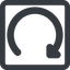 Line, down, wide, square, horizontal, mirror, wait, load, update, reload, refresh, restore, change icon