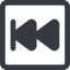 Line, down, wide, square, video, play, forward, backward, mp3, player, fast, pause, forward-fast-solid icon