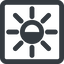 Line, left, wide, square, star, light, brightness, luminosity, intensity, brilliance, lighter, darker, dark, mode, Illumination, sun, shine, flash, ray, brightness-half, brightness-wide, brightness-wide-half icon