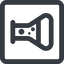 Line, left, wide, square, bubble, bubbles, graduated, erlenmeyer, chemical, flask, lab, laboratory, chemistry, potion, glassware, conical, bubbling, boiling, bulbous, erlenmeyer-bubbling-wide icon