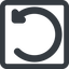 Line, left, wide, square, wait, load, update, reload, refresh, restore, change icon