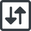 Line, right, wide, square, horizontal, mirror, arrow, update, change, switch, select, revert, double, double-arrow, change-solid icon