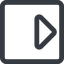 Line, up, right, normal, wide, square, order, sort, sort-up-wide icon