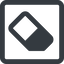Line, wide, square, horizontal, mirror, remove, eraser, erase, rubber icon
