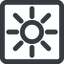 Line, up, wide, square, star, light, brightness, luminosity, intensity, brilliance, lighter, darker, dark, mode, Illumination, sun, shine, flash, ray, brightness-wide icon