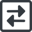 Line, up, wide, square, arrow, update, change, switch, select, revert, double, double-arrow, change-solid icon