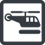 Line, wide, square, dot, pictogram, dot-50, transportation, air, heliport, helicopter, dot-heliport icon