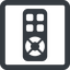Line, up, wide, square, remote, control, tv, television, remote-control, remote-control-solid icon