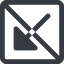 Line, up, down, wide, square, arrow, prohibited, corner, arrow-corner-solid, increase, decrease icon