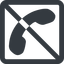 Line, down, wide, square, prohibited, phone, call, dial, number, phone-solid, telephone icon