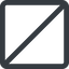Thin, line, right, wide, circle, square, prohibited, empty, none icon