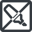 Line, wide, square, horizontal, mirror, prohibited, pen, draw, marker, color, highlighter, annotate, school, highlight, highlighter-wide icon