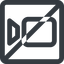 Line, up, wide, square, horizontal, mirror, youtube, video, prohibited, camera, film, movie, videocamera, videocamera-wide icon