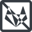 Line, wide, solid, square, brand, social, network, prohibited, brands, repo, gitlab, gitlab-alt, gitlab-alt-solid, wolf icon