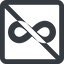Line, wide, square, symbol, prohibited, math, mathematics, mathematical, infinity, always, infinite, maths, loop, infinity-solid icon