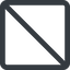 Thin, line, up, wide, circle, square, prohibited, empty, none icon