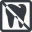 Line, up, wide, solid, square, cog, prohibited, medical, health, care, medic, clinical, tooth, molar, dental, dentist, stomatology, teeth, tooth-solid icon