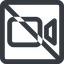 Line, up, wide, square, youtube, video, prohibited, camera, film, movie, videocamera, videocamera-wide icon