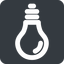 Down, wide, solid, square, light, bulb, brainstorming, creativity, idea, tip, lamp, bulb-wide icon