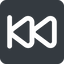 Down, wide, solid, square, video, play, forward, backward, mp3, player, fast, pause, forward-fast-wide icon