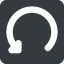 Down, wide, solid, square, wait, load, update, reload, refresh, restore, change icon