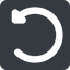 Left, wide, solid, square, wait, load, update, reload, refresh, restore, change icon