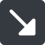 Up, right, down, wide, square, arrow, corner, arrow-corner-solid, increase, decrease icon