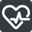 Wide, solid, square, horizontal, mirror, rate, medical, heart, medic, beating, beat, monitor, pulse, beating-heart-wide, beating-heart icon