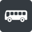 Wide, solid, square, horizontal, mirror, car, vehicle, transport, bus, side, bus-side icon