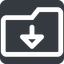 Down, wide, solid, square, horizontal, mirror, folder, directory, folders, directories, folder-down-wide icon