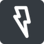 Wide, solid, square, horizontal, mirror, lightning, bolt, electricity, thunder, lightning-wide icon
