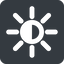 Up, wide, solid, square, star, light, brightness, luminosity, intensity, brilliance, lighter, darker, dark, mode, Illumination, sun, shine, flash, ray, brightness-half, brightness-wide, brightness-wide-half icon