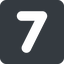 Normal, wide, solid, square, number, font, digit, 7, seven, seven-wide icon